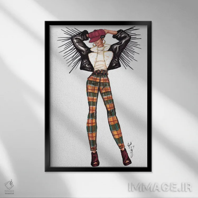 تابلو حالوهوای پاییزی اثر بروک اشلی - نمای قابدار مشکی