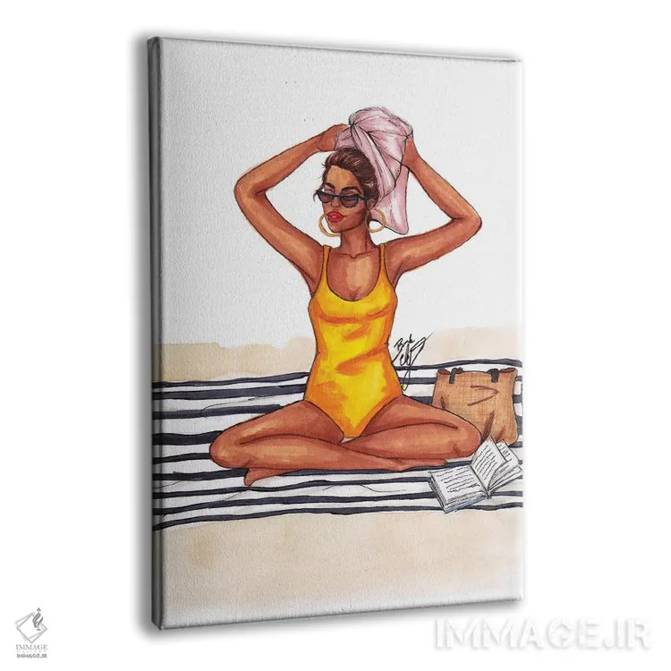 تابلو بوسهخورشیدی (پوست برنزه شده با آفتاب) اثر بروک اشلی - نمای پرسپکتیو محصول