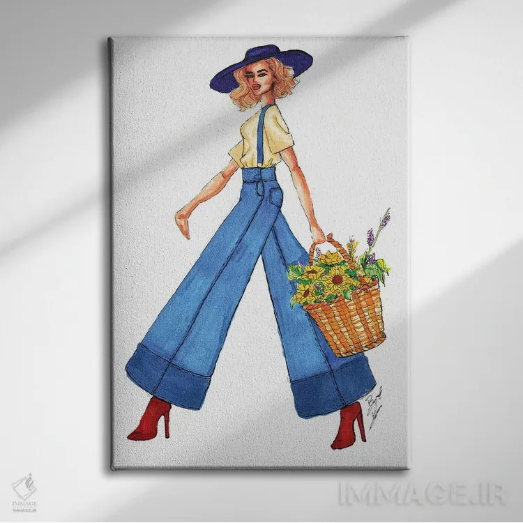 تابلو گلهای آفتابگردان و اسطوخودوس اثر بروک اشلی - نمای روبهرو روی دیوار