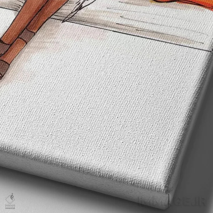 تابلو درخشش تابستانی اثر بروک اشلی - نمای نزدیک بافت بوم