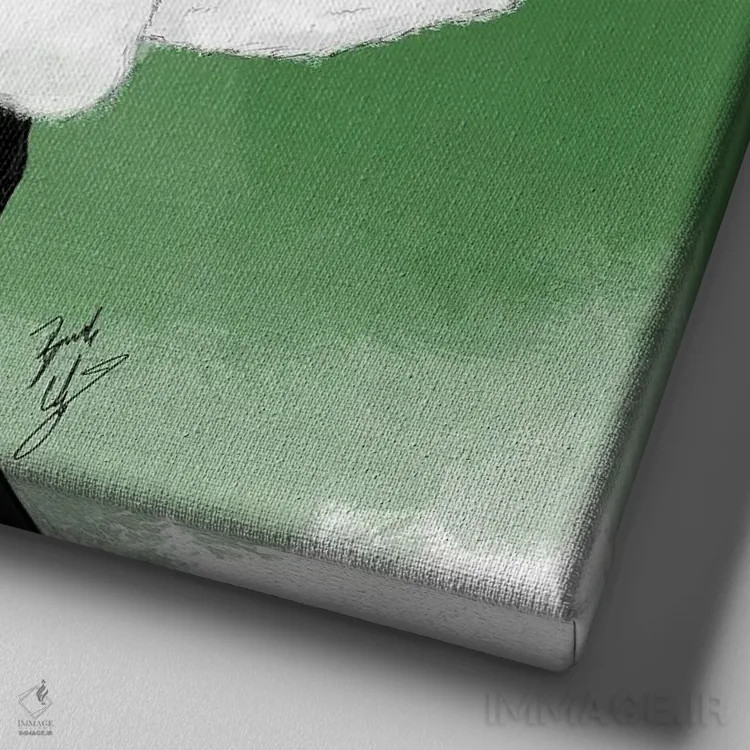 تابلو هدیهٔ بخشندگی اثر بروک اشلی - نمای نزدیک بافت بوم