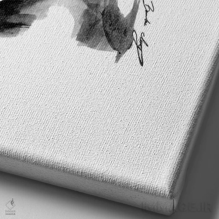 تابلو گل وحشی اثر بروک اشلی - نمای نزدیک بافت بوم