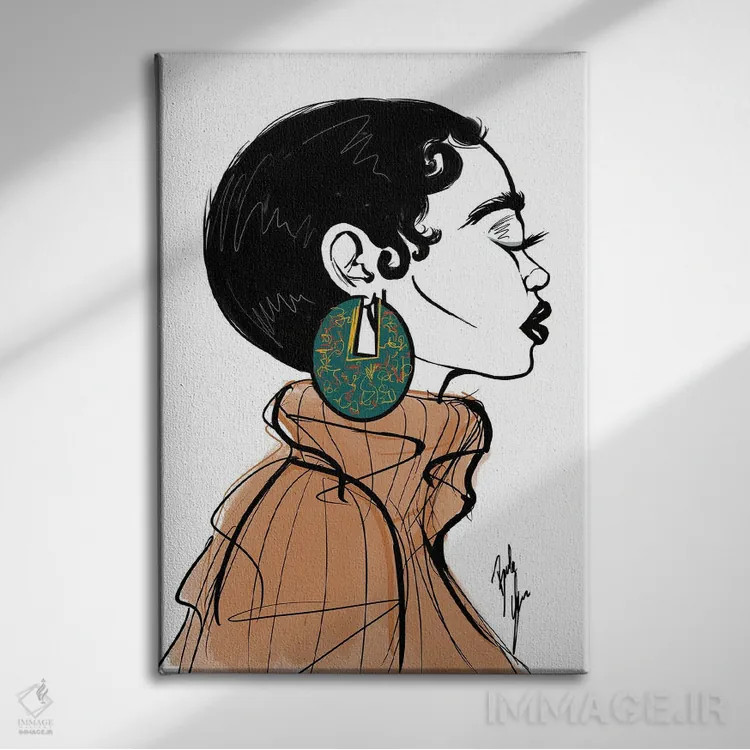 تابلو مریمگلی اثر بروک اشلی - نمای روبهرو روی دیوار