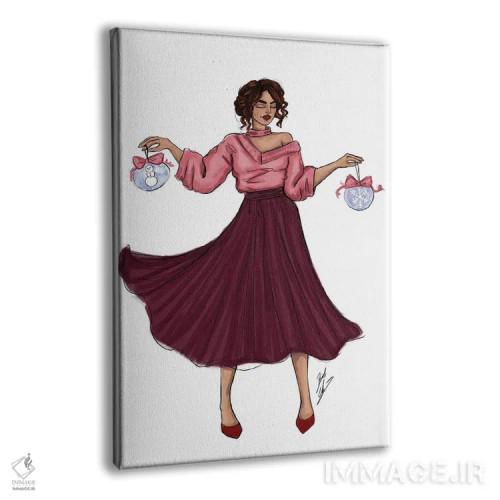 تابلو فصلش رسیده (کریسمس یا تعطیلات) اثر بروک اشلی - نمای پرسپکتیو محصول