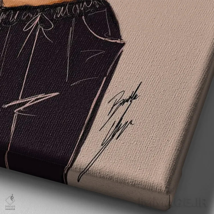 تابلو رویاپرداز اثر بروک اشلی - نمای نزدیک بافت بوم