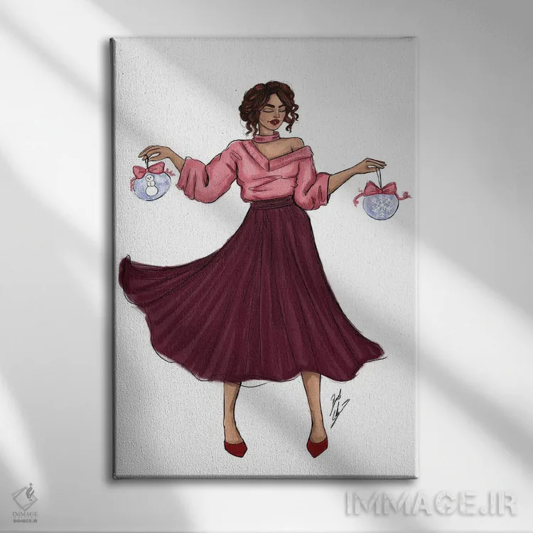 تابلو فصلش رسیده (کریسمس یا تعطیلات) اثر بروک اشلی - نمای روبهرو روی دیوار