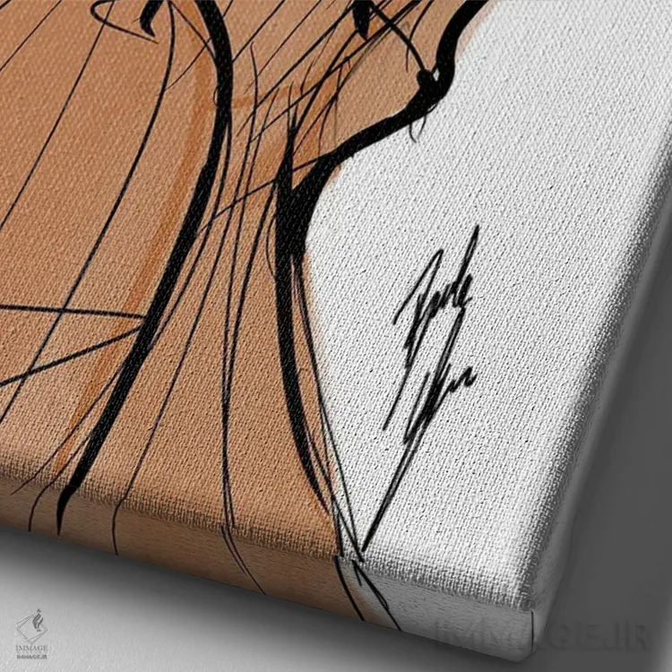 تابلو مریمگلی اثر بروک اشلی - نمای نزدیک بافت بوم