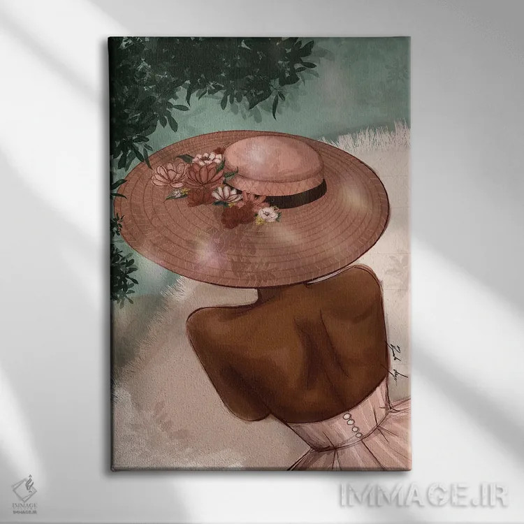 تابلو عصری در بهار اثر بروک اشلی - نمای روبهرو روی دیوار