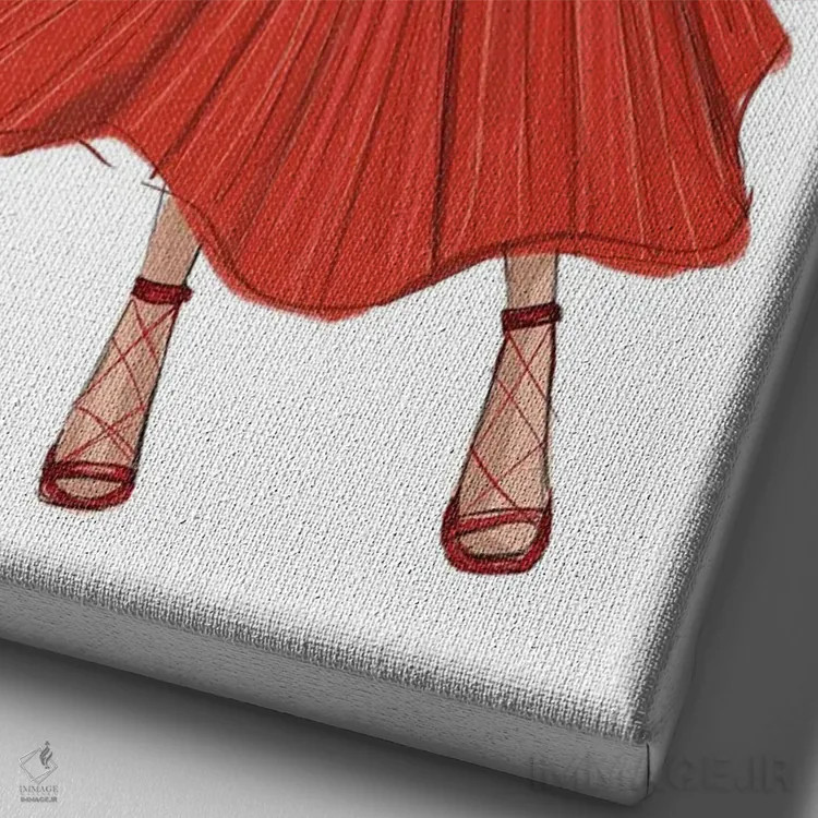 تابلو دوستت دارم (فرانسوی) اثر بروک اشلی - نمای نزدیک بافت بوم