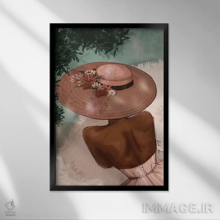 تابلو عصری در بهار اثر بروک اشلی - نمای قابدار مشکی