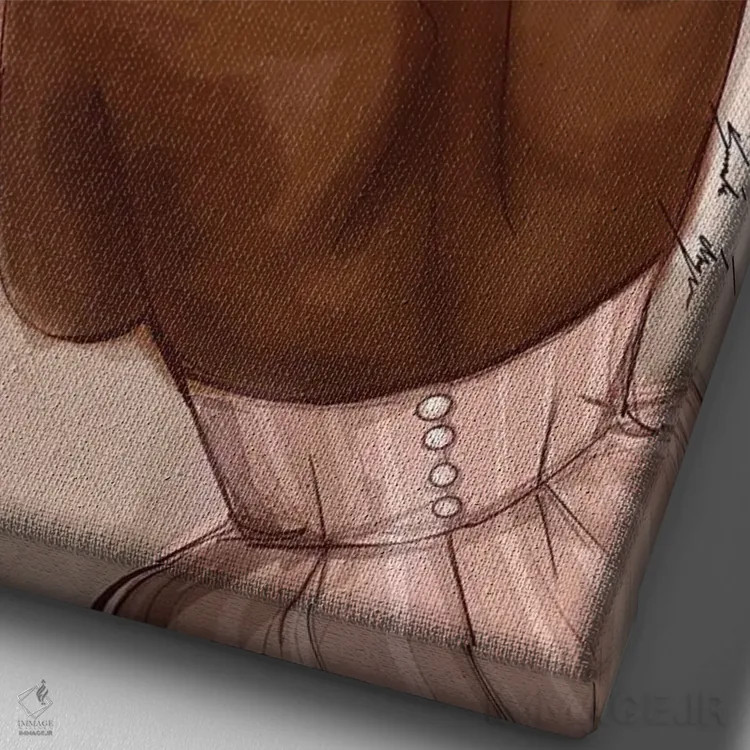 تابلو عصری در بهار اثر بروک اشلی - نمای نزدیک بافت بوم