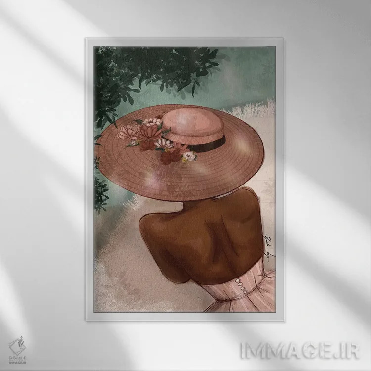 تابلو عصری در بهار اثر بروک اشلی - نمای قابدار سفید