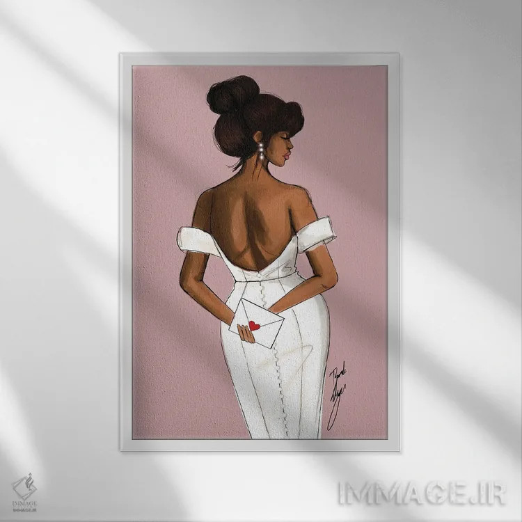 تابلو مال من باش اثر بروک اشلی - نمای قابدار سفید