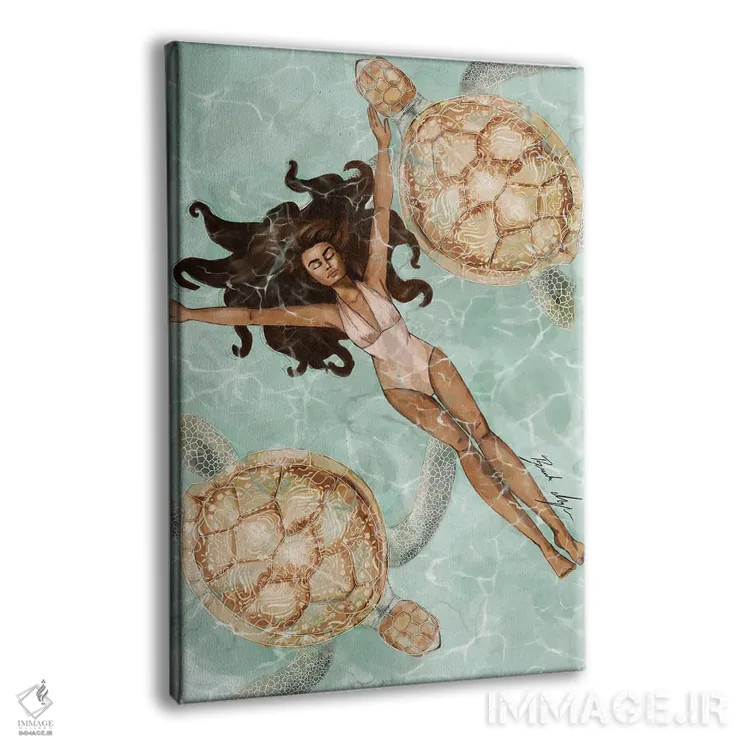 تابلو آبهای آرام اثر بروک اشلی - نمای پرسپکتیو محصول