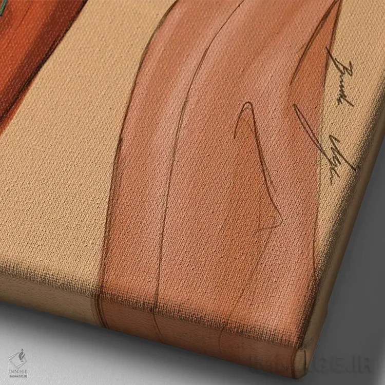 تابلو در اوج شکوفه اثر بروک اشلی - نمای نزدیک بافت بوم