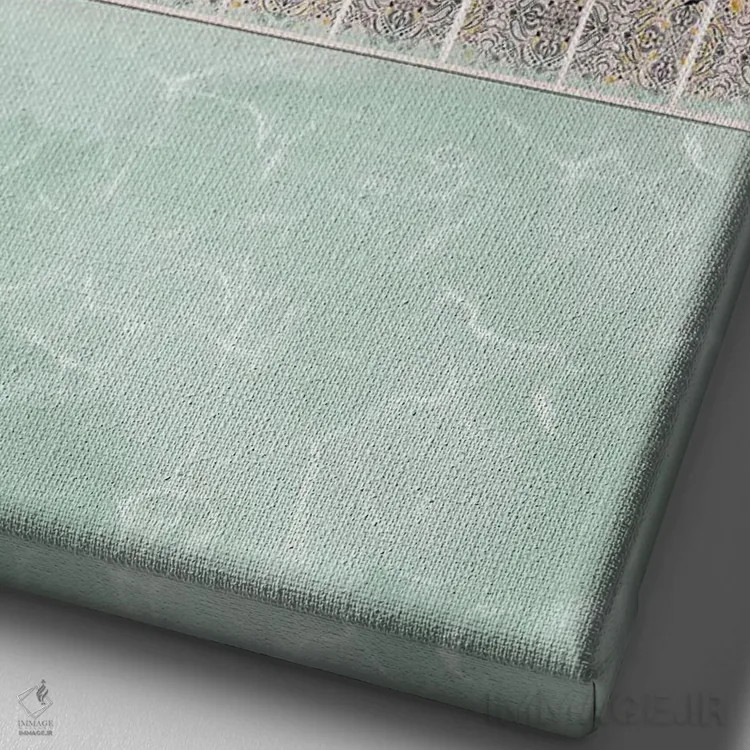 تابلو ریتمهای درخشان اثر بروک اشلی - نمای نزدیک بافت بوم