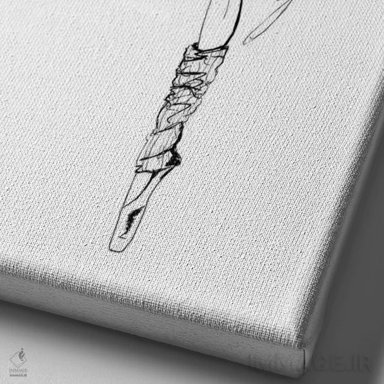 تابلو رقاص اثر بروک اشلی - نمای نزدیک بافت بوم