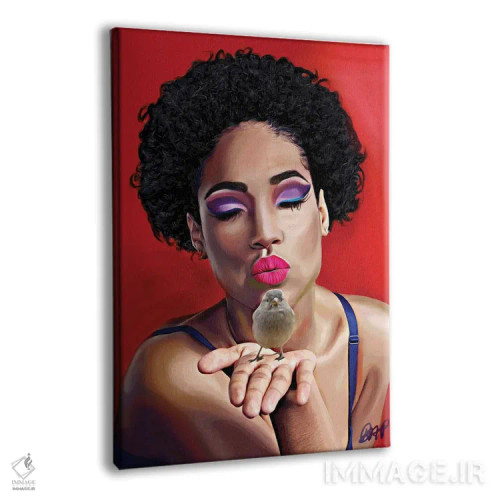 تابلو یک پرنده در دست اثر برندی آدامز-پیفوس - نمای پرسپکتیو محصول