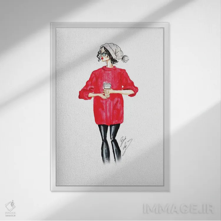 تابلو دسامبر اثر بروک اشلی - نمای قابدار سفید