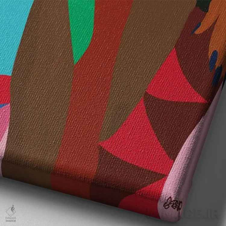 تابلو ساحل ما بهتر است اثر برندی آدامز-پیفوس - نمای نزدیک بافت بوم