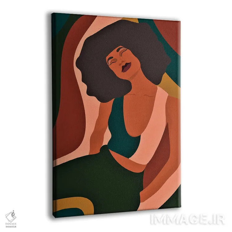 تابلو دختر باحال اثر برندی آدامز-پیفوس - نمای پرسپکتیو محصول