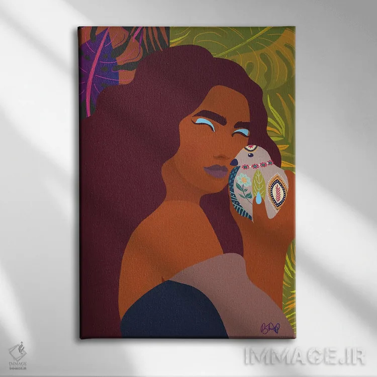 تابلو آرامشم را در آغوش میگیرم اثر برندی آدامز-پیفوس - نمای روبهرو روی دیوار