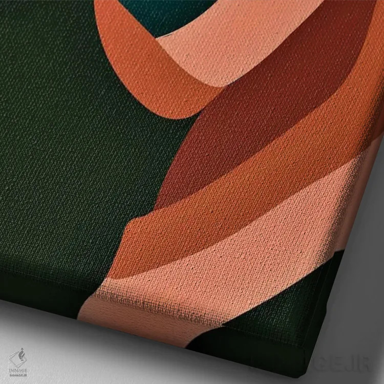 تابلو دختر باحال اثر برندی آدامز-پیفوس - نمای نزدیک بافت بوم