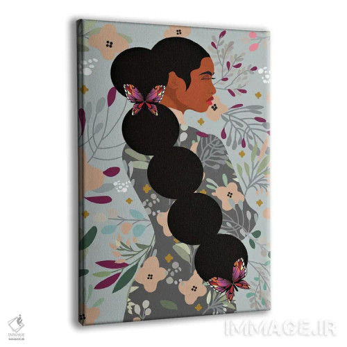 تابلو شکوفه دادن – زمینه گلدار اثر برندی آدامز-پیفوس - نمای پرسپکتیو محصول