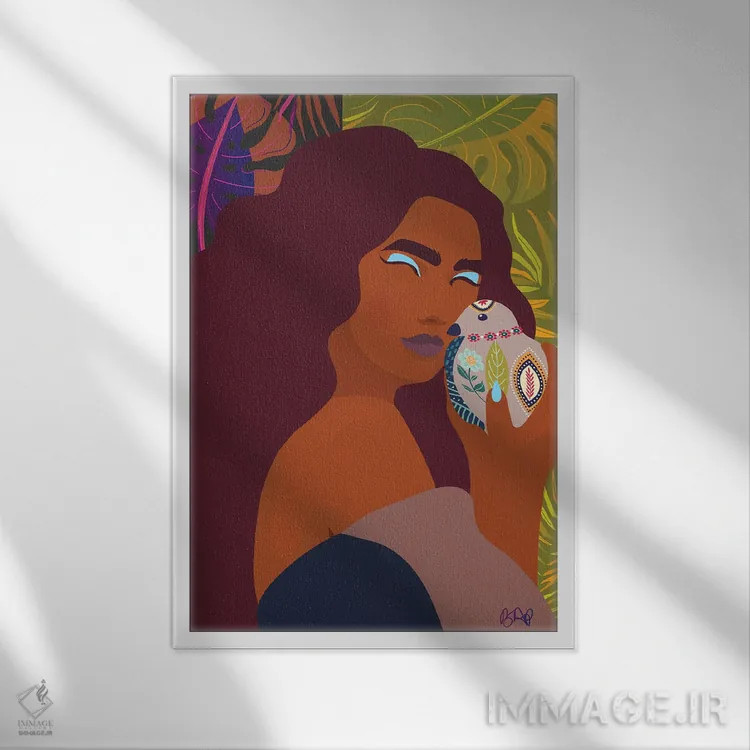 تابلو آرامشم را در آغوش میگیرم اثر برندی آدامز-پیفوس - نمای قابدار سفید