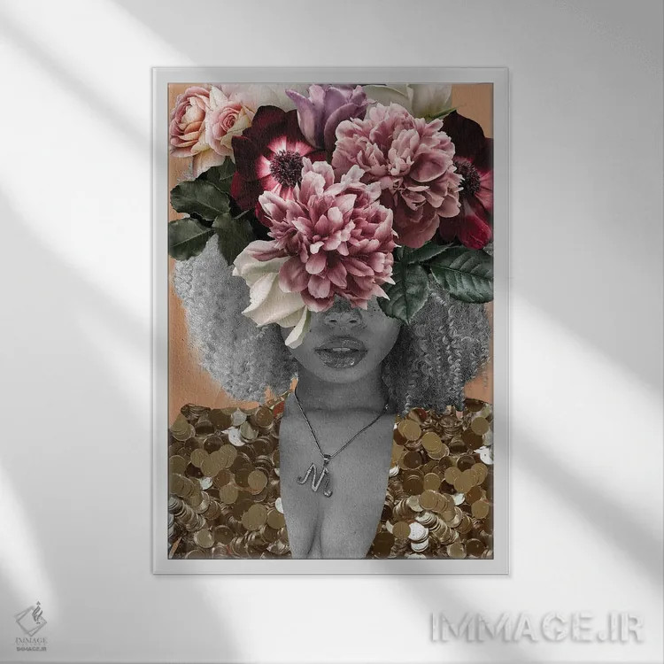 تابلو آراسته اثر برندی آدامز-پیفوس - نمای قابدار سفید