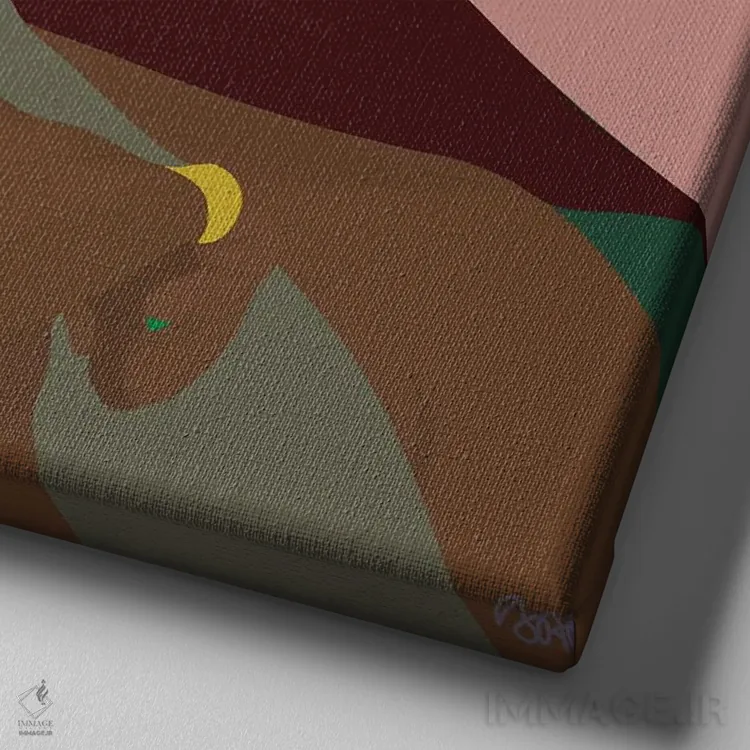 تابلو خودم را حس میکنم (اعتماد به نفس) اثر برندی آدامز-پیفوس - نمای نزدیک بافت بوم