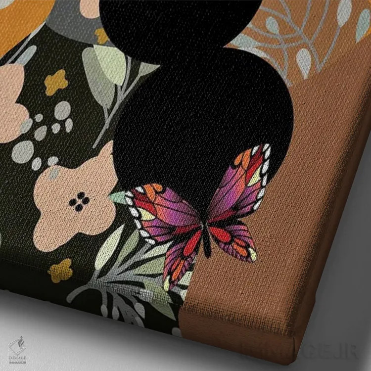 تابلو شکوفه دادن اثر برندی آدامز-پیفوس - نمای نزدیک بافت بوم