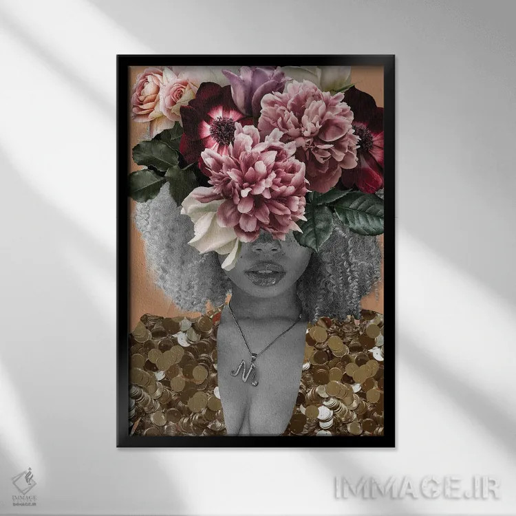 تابلو آراسته اثر برندی آدامز-پیفوس - نمای قابدار مشکی