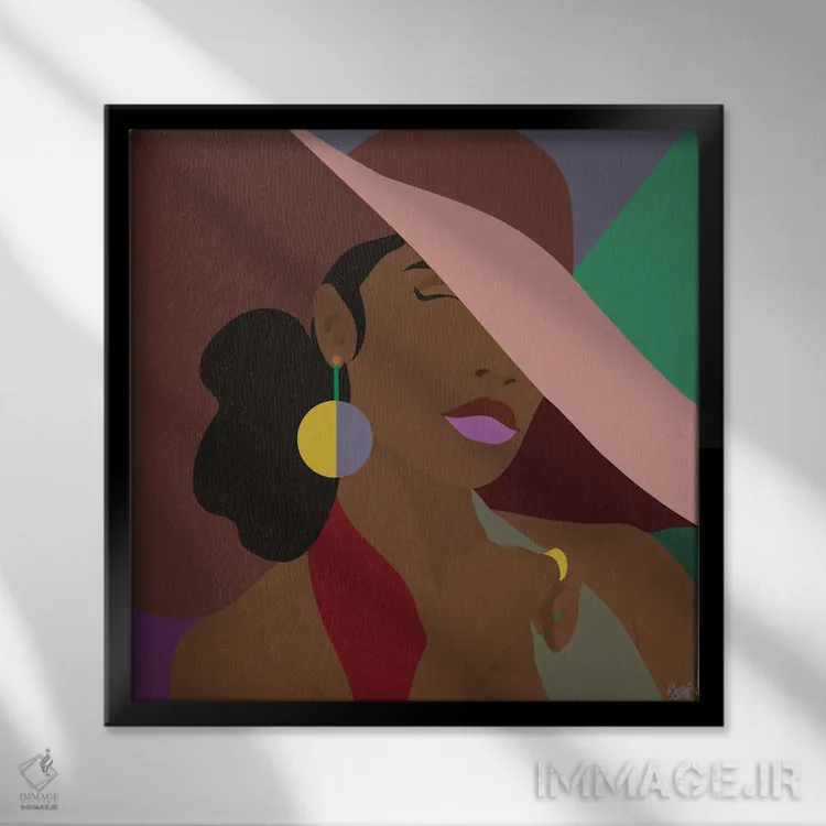 تابلو خودم را حس میکنم (اعتماد به نفس) اثر برندی آدامز-پیفوس - نمای قابدار مشکی