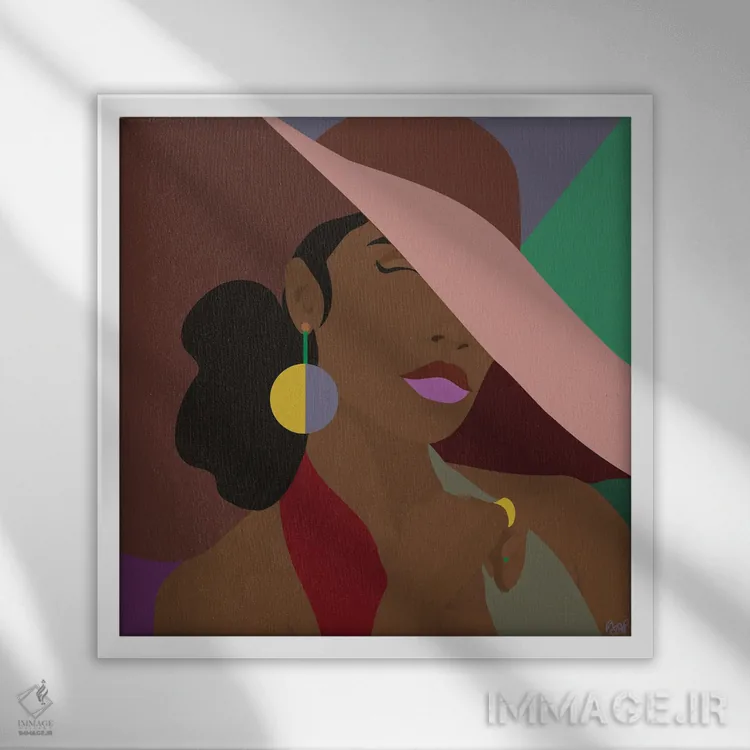 تابلو خودم را حس میکنم (اعتماد به نفس) اثر برندی آدامز-پیفوس - نمای قابدار سفید