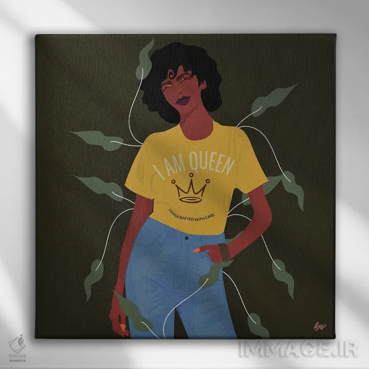 تابلو من ملکهام اثر برندی آدامز-پیفوس - نمای روبهرو روی دیوار