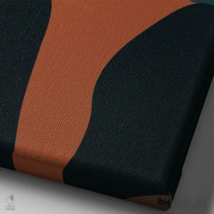 تابلو او که بزرگ است اثر برندی آدامز-پیفوس - نمای نزدیک بافت بوم