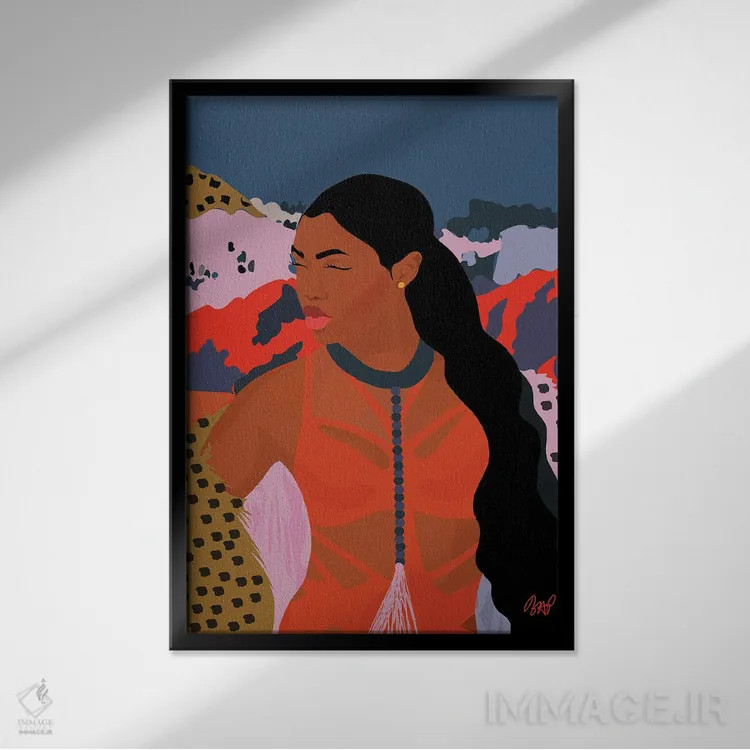 تابلو گرما در هوای سرد بیرون اثر برندی آدامز-پیفوس - نمای قابدار مشکی