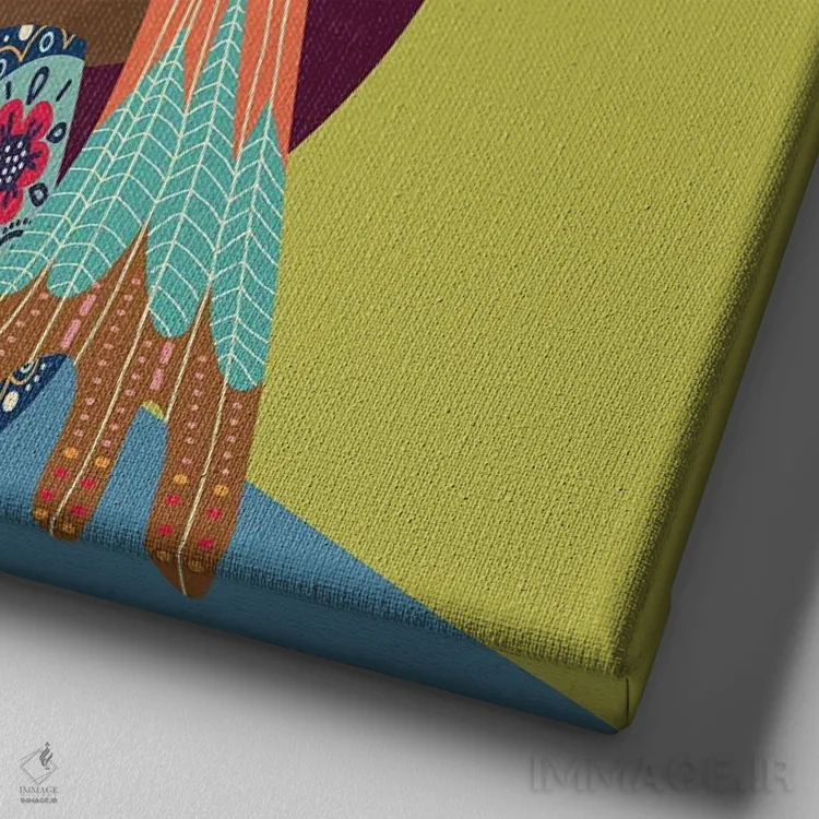 تابلو میتوانم تا اوج پرواز کنم اثر برندی آدامز-پیفوس - نمای نزدیک بافت بوم