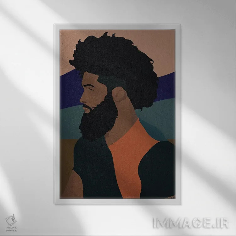 تابلو او که بزرگ است اثر برندی آدامز-پیفوس - نمای قابدار سفید