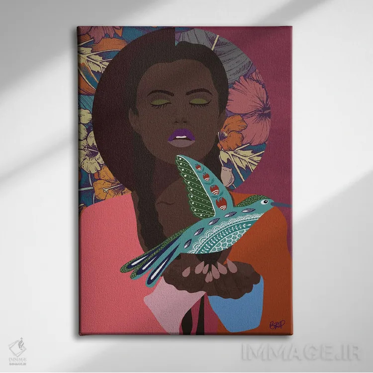 تابلو رهاسازی آسیبهایم اثر برندی آدامز-پیفوس - نمای روبهرو روی دیوار