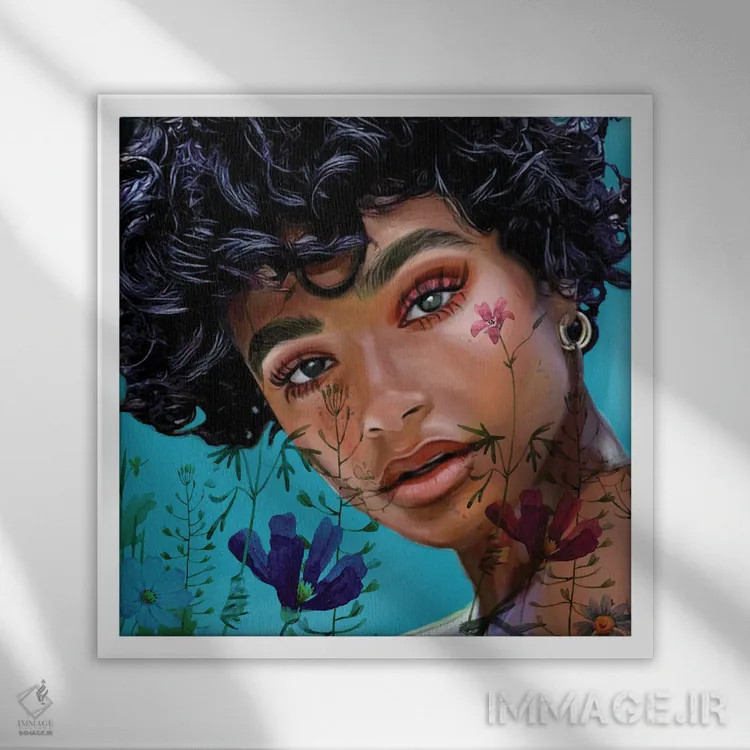 تابلو رشد اثر برندی آدامز-پیفوس - نمای قابدار سفید