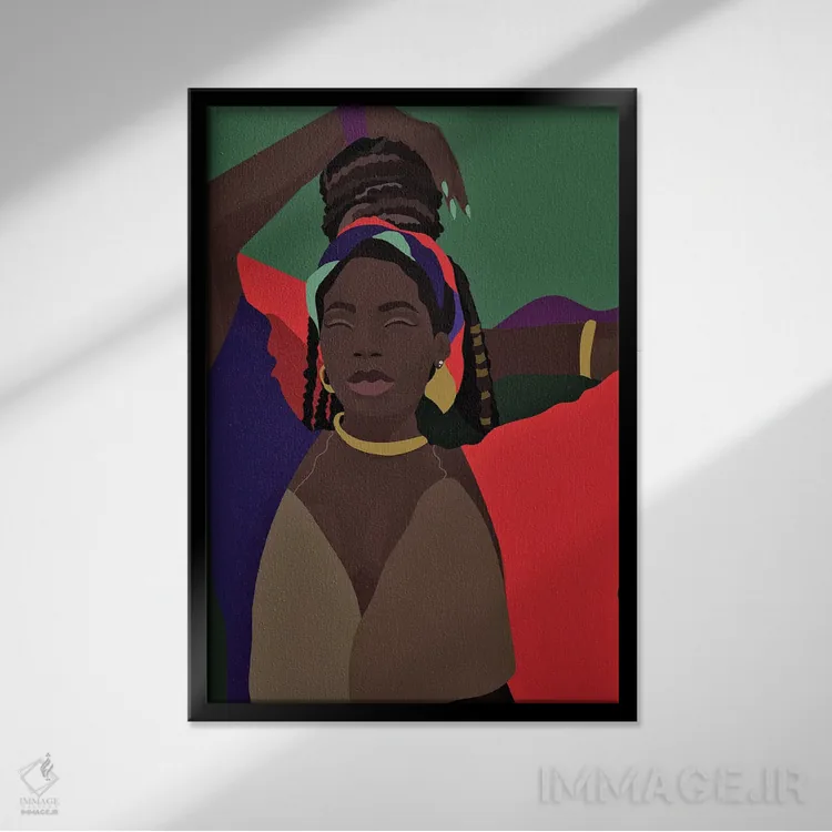 تابلو سرافراز خواهم بود اثر برندی آدامز-پیفوس - نمای قابدار مشکی