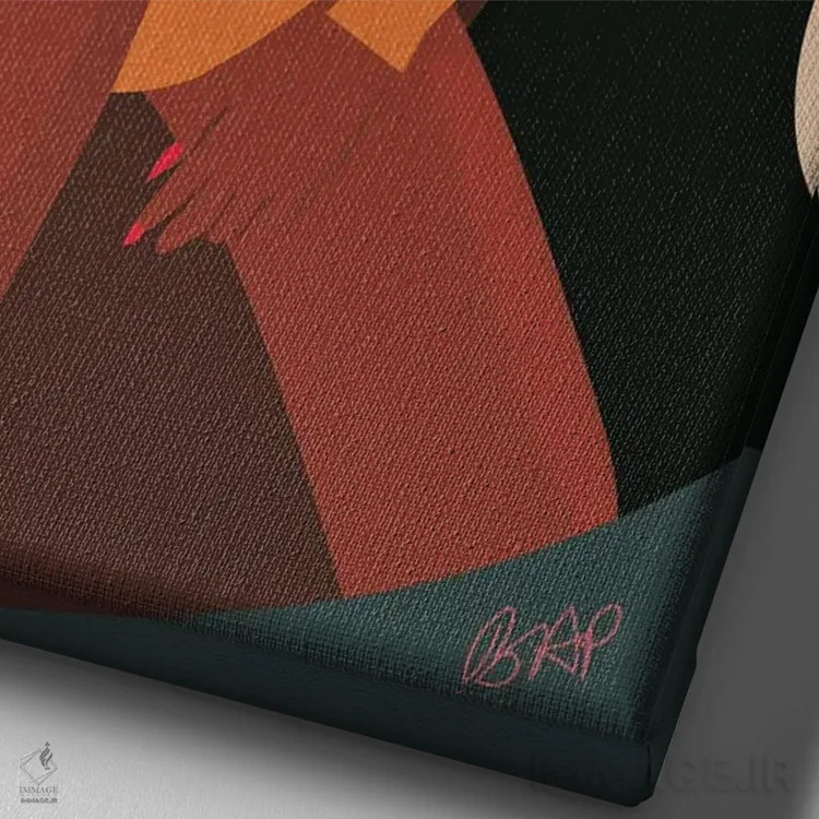 تابلو من هدفم (الهامبخش) اثر برندی آدامز-پیفوس - نمای نزدیک بافت بوم