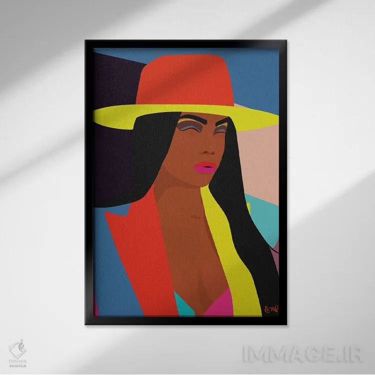 تابلو یه حس خوبه (اصطلاح عامیانه) اثر برندی آدامز-پیفوس - نمای قابدار مشکی