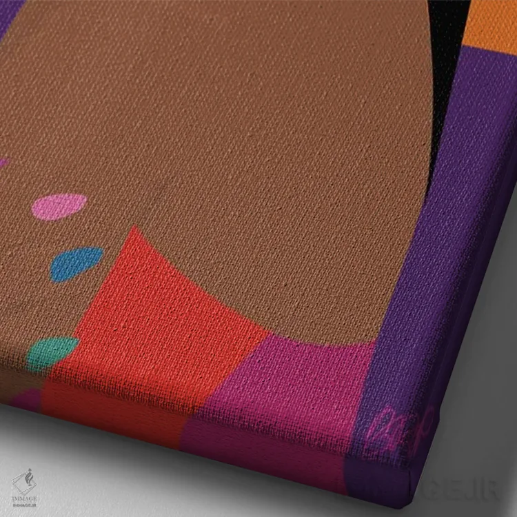 تابلو سفر اثر برندی آدامز-پیفوس - نمای نزدیک بافت بوم