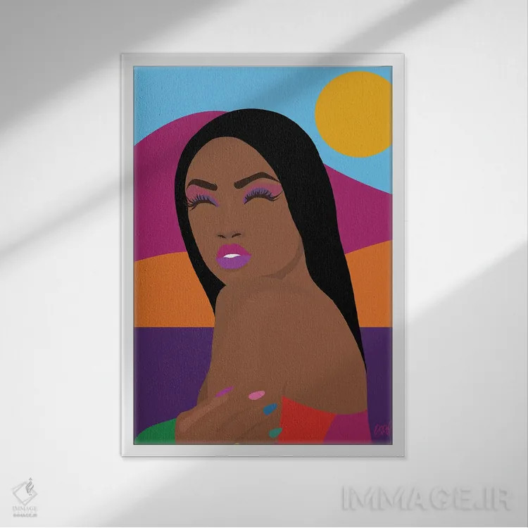 تابلو سفر اثر برندی آدامز-پیفوس - نمای قابدار سفید