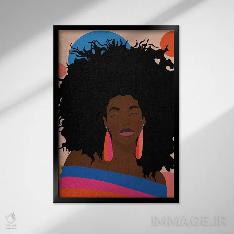 تابلو ماههای بسیار (گذشت زمان) اثر برندی آدامز-پیفوس - نمای قابدار مشکی