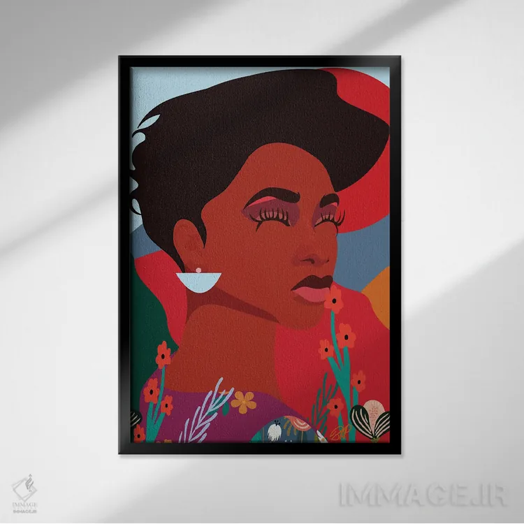 تابلو لنگر انداخته (استوار) اثر برندی آدامز-پیفوس - نمای قابدار مشکی