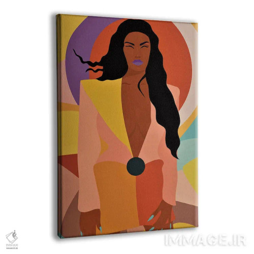 تابلو او برای شوخی نیامده (جدی و مصمم) اثر برندی آدامز-پیفوس - نمای پرسپکتیو محصول